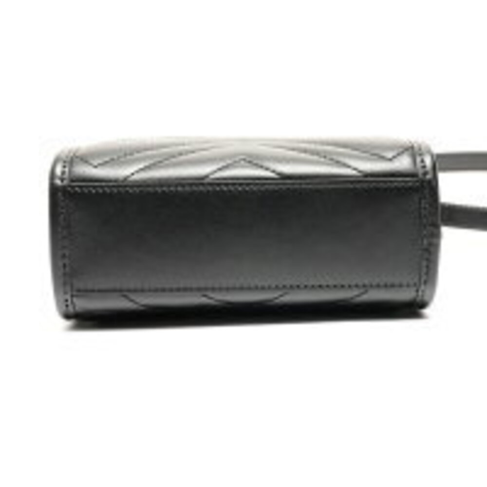 Gucci GG Marmont Tote Chain Leather Shoulder Bag Black - Picture 7 of 13